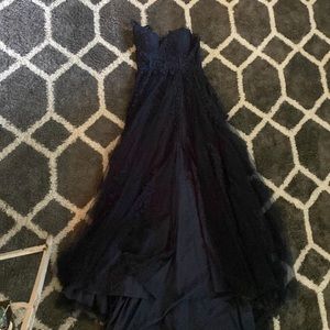 Old prom dress, worn once , flowy train